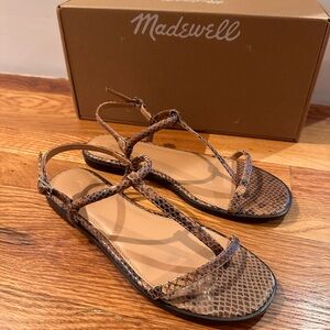 Madewell the bev t strap thong sandal 8